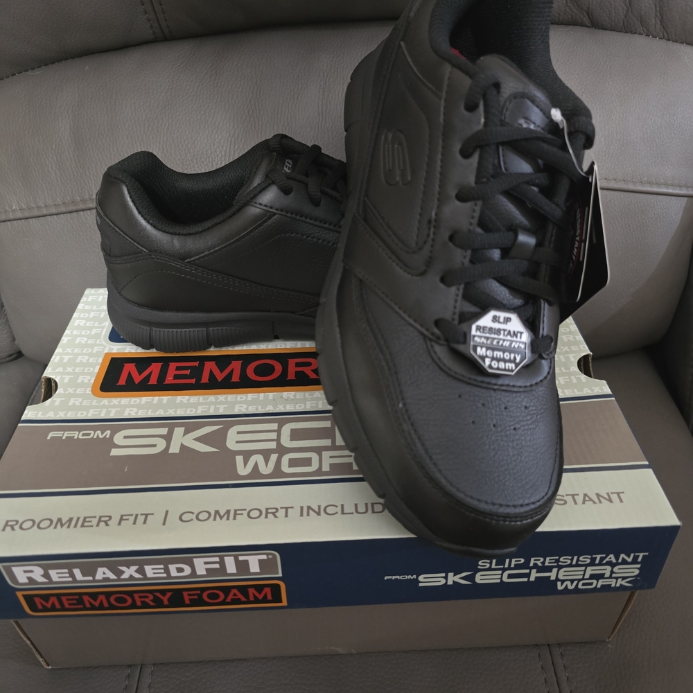 Skechers Women's Black Slip Resistant Shoes